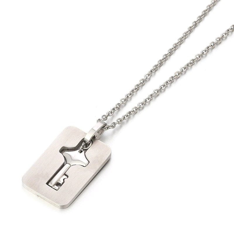 Heart Lock Bracelet And Key Necklace – BigBeryl